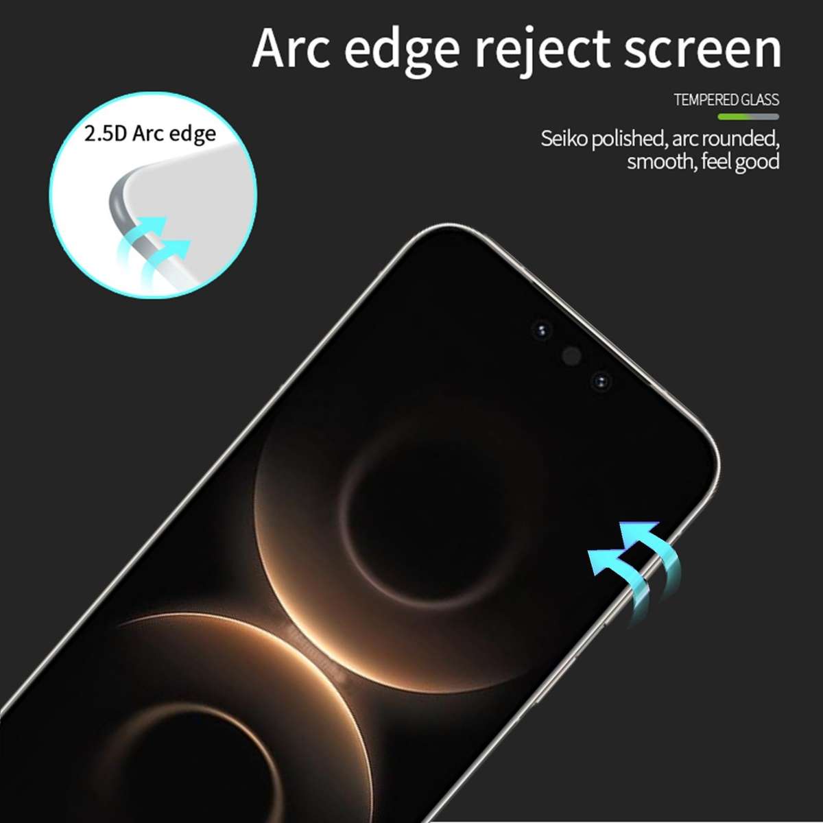 For Huawei Mate 80 / 80 Pro MOFI 9H 2.5D Full Screen Tempered Glass Film(Black)