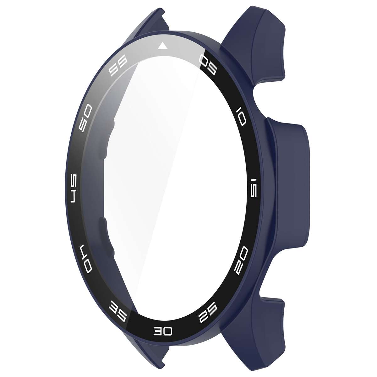 For Huawei Watch GT 4 46mm PC + Tempered Glass Integrated Watch Protective Cas ... (Midnight Blue)