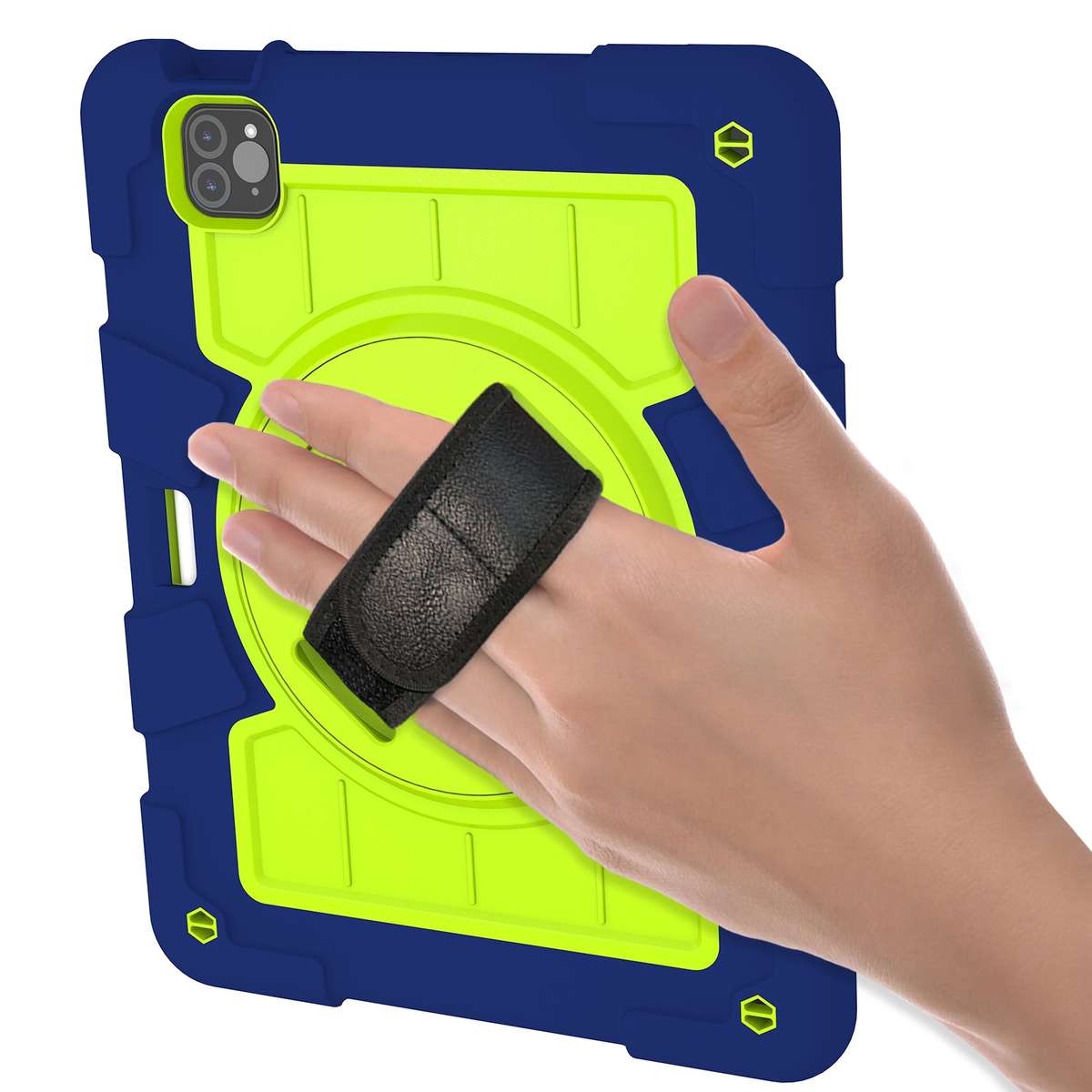 For iPad Pro 11 2018 / 2020 Silicone Hybrid PC Shockproof Tablet Case with ... (Tibetan Turquoise)