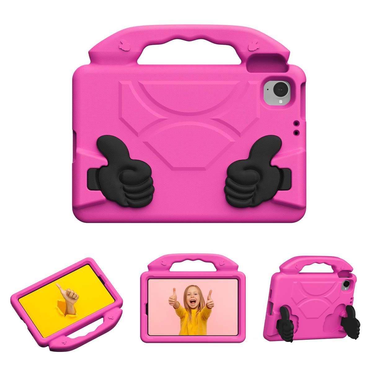 For Xiaomi Redmi K Pad 8.8 2025 Thumb Bracket EVA Shockproof Tablet Case(Rose Red)