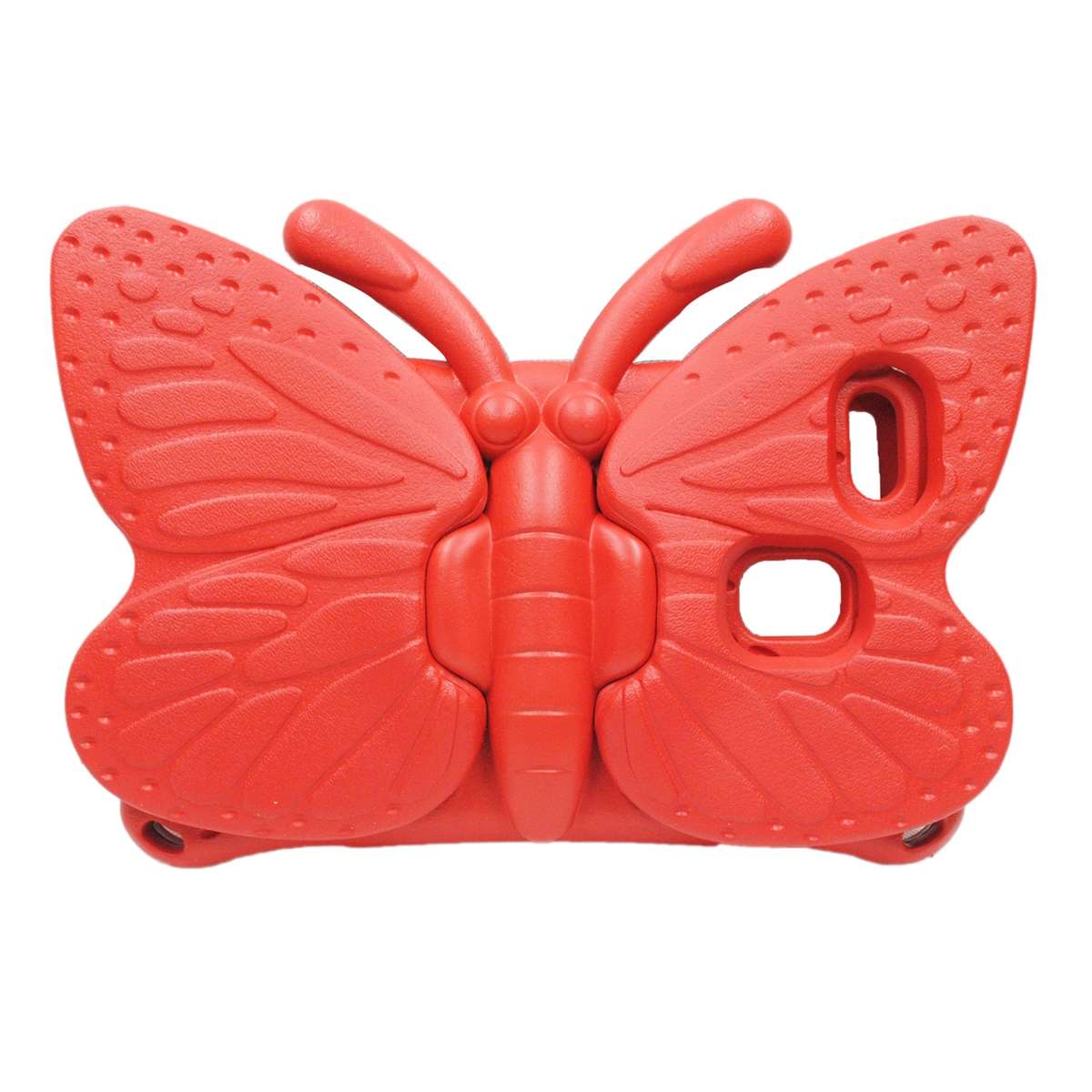 For Samsung Galaxy Tab A11 / A9 Butterfly Bracket Kids EVA Shockproof Tablet Case(Red)