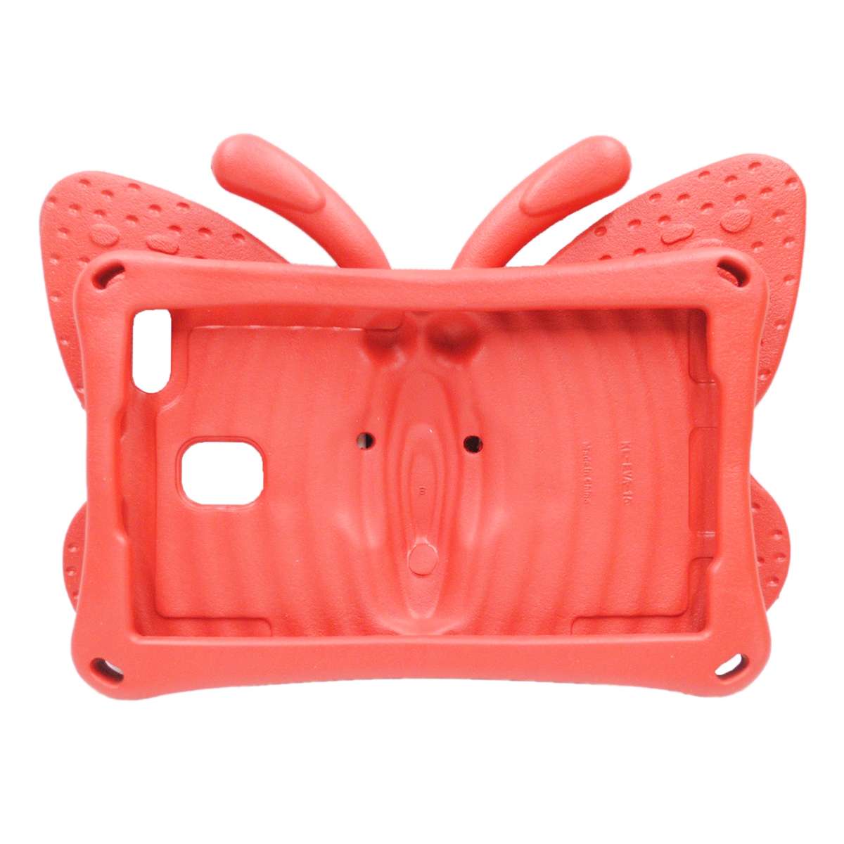 For Samsung Galaxy Tab A11 / A9 Butterfly Bracket Kids EVA Shockproof Tablet Case(Red)