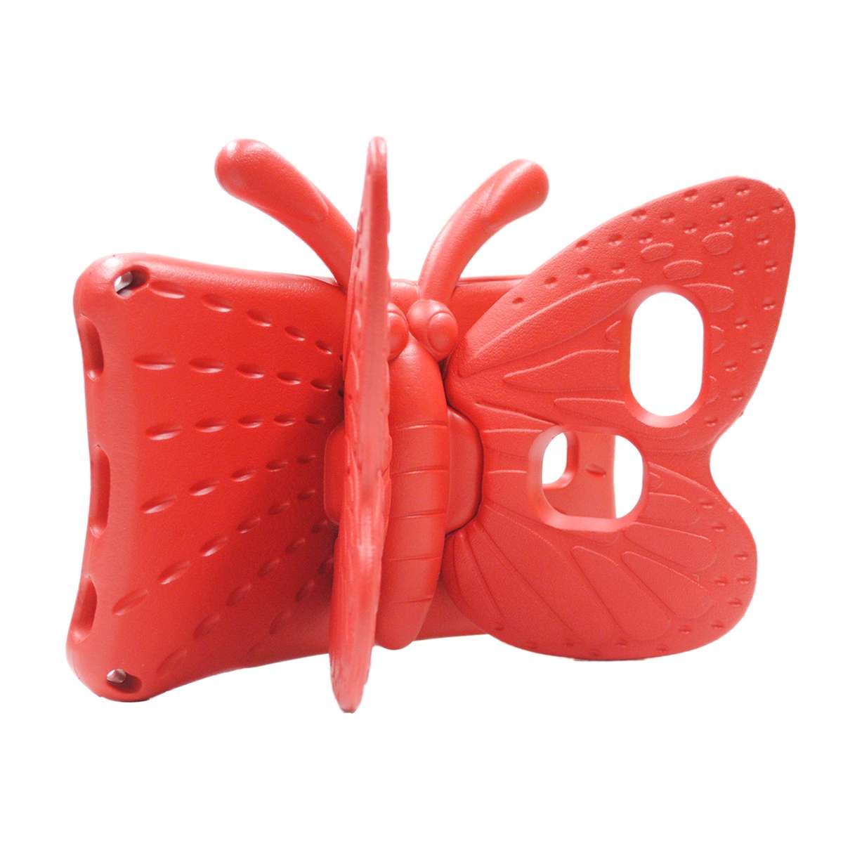 For Samsung Galaxy Tab A11 / A9 Butterfly Bracket Kids EVA Shockproof Tablet Case(Red)