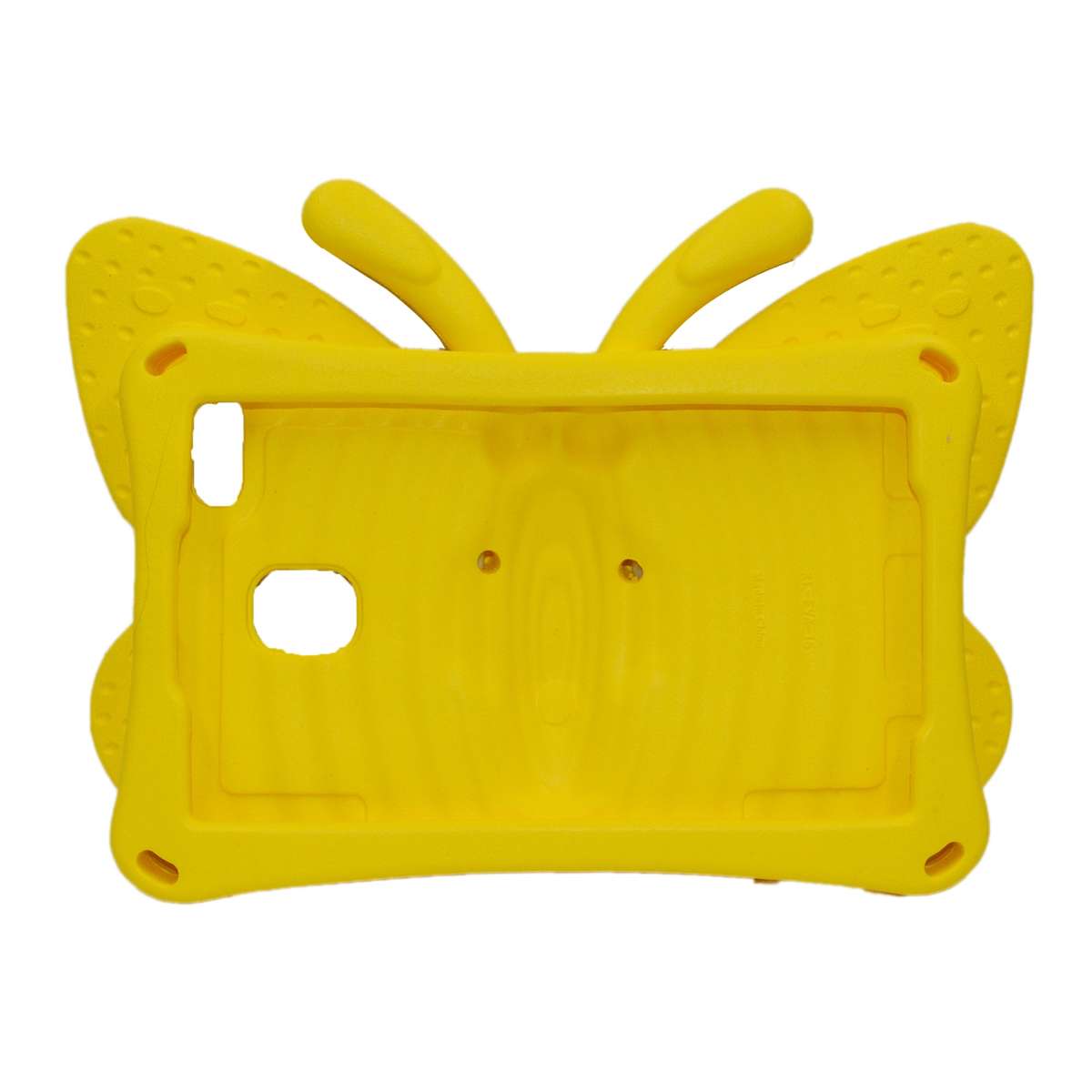 For Samsung Galaxy Tab A11 / A9 Butterfly Bracket Kids EVA Shockproof Tablet Case(Yellow)