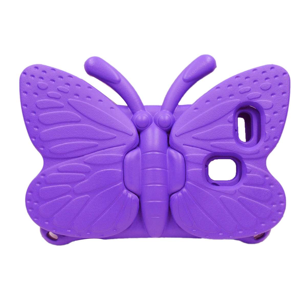 For Samsung Galaxy Tab A11 / A9 Butterfly Bracket Kids EVA Shockproof Tablet Case(Purple)
