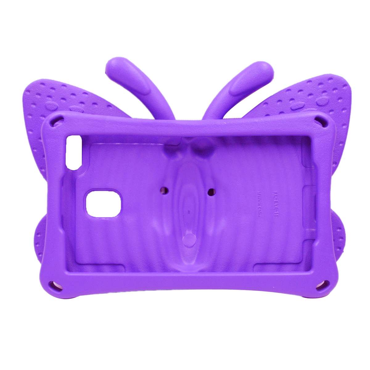 For Samsung Galaxy Tab A11 / A9 Butterfly Bracket Kids EVA Shockproof Tablet Case(Purple)