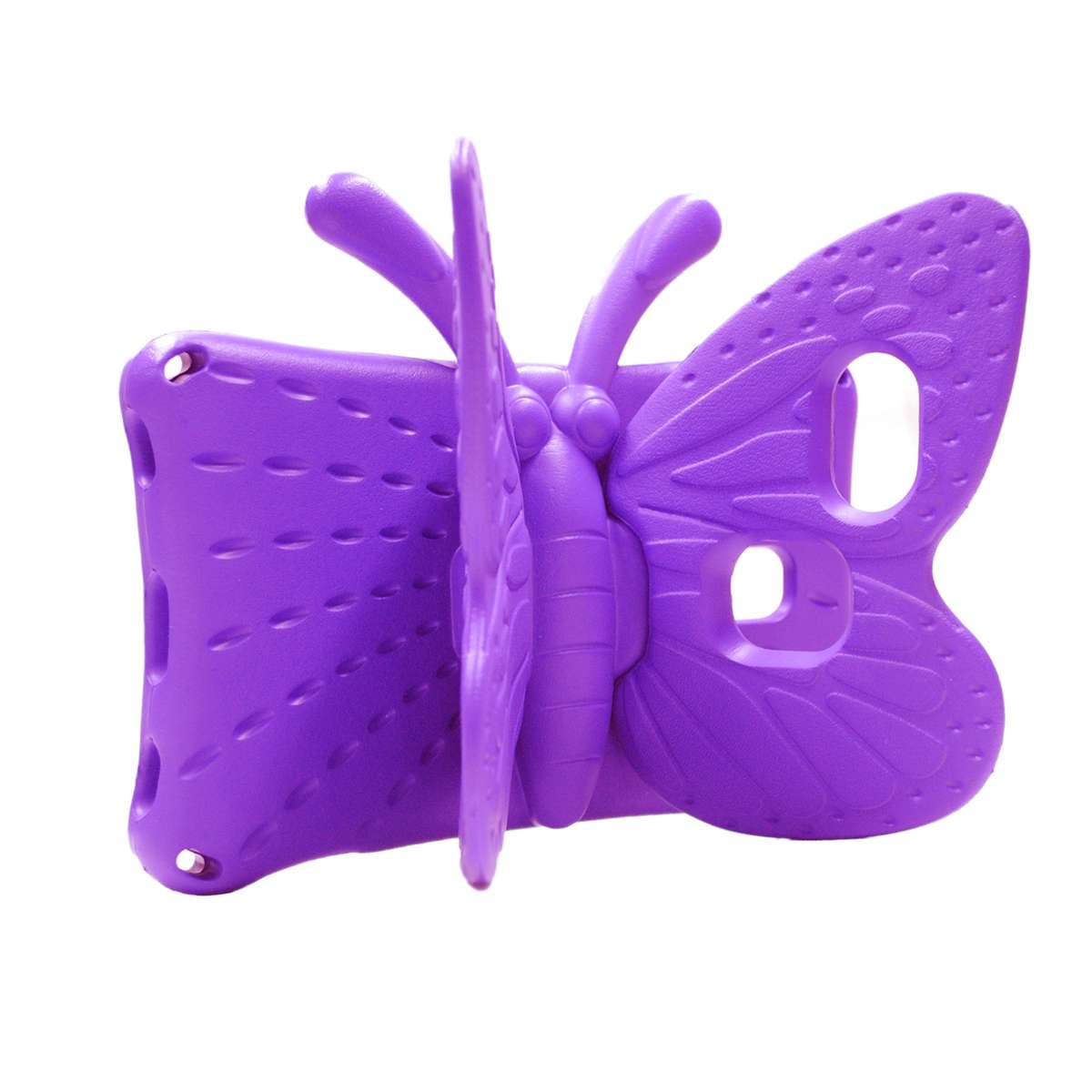For Samsung Galaxy Tab A11 / A9 Butterfly Bracket Kids EVA Shockproof Tablet Case(Purple)