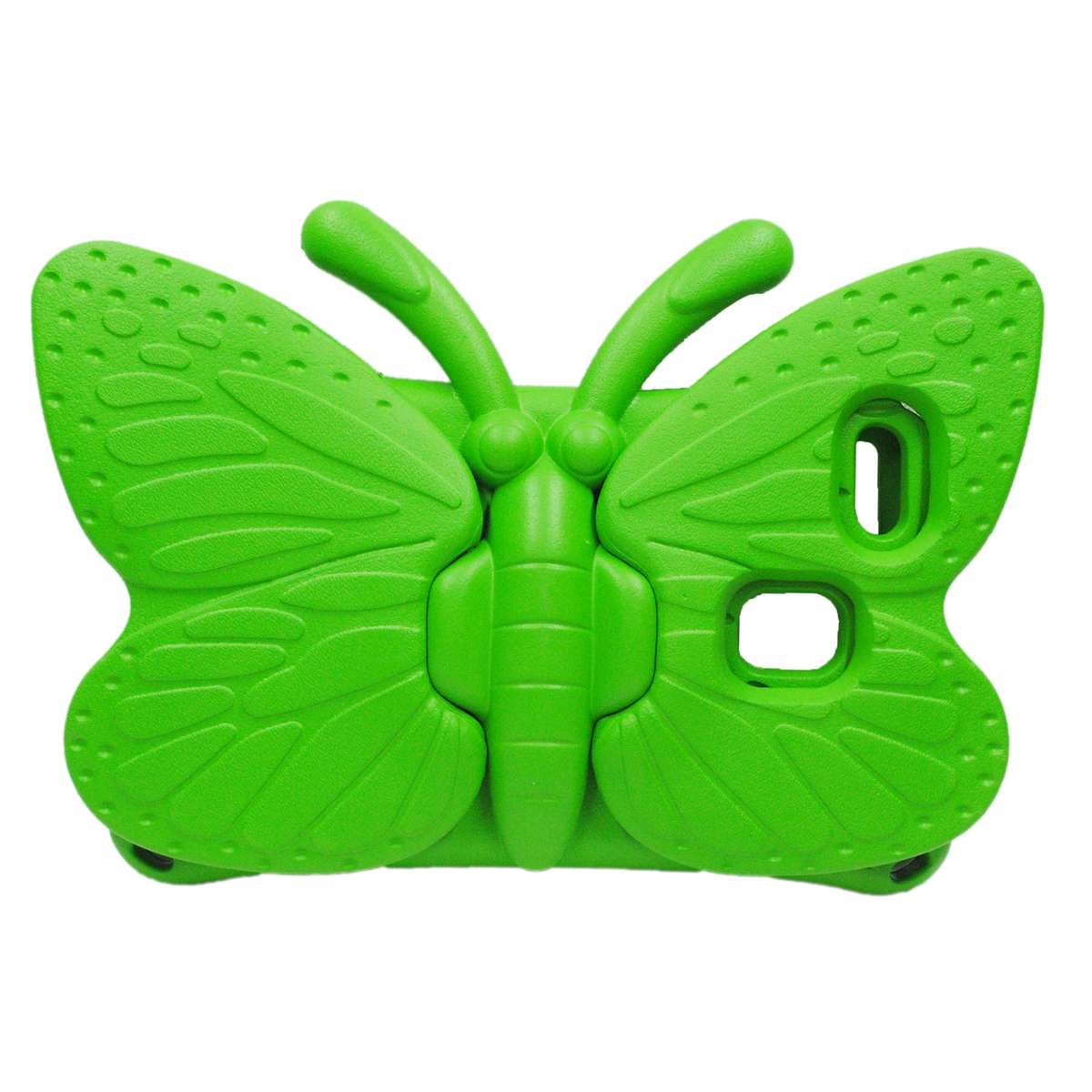 For Samsung Galaxy Tab A11 / A9 Butterfly Bracket Kids EVA Shockproof Tablet Case(Green)