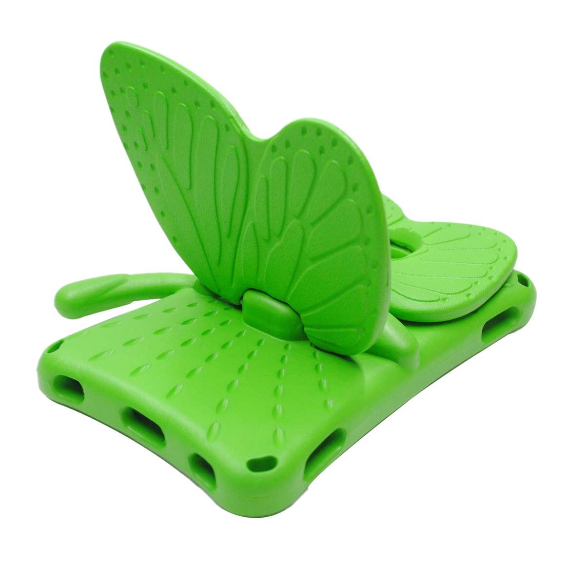 For Samsung Galaxy Tab A11 / A9 Butterfly Bracket Kids EVA Shockproof Tablet Case(Green)