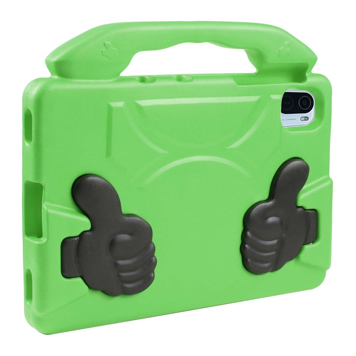 For Samsung Galaxy Tab A9+ 10.95 2023 Thumb Bracket EVA Shockproof Tablet Case(Blue)