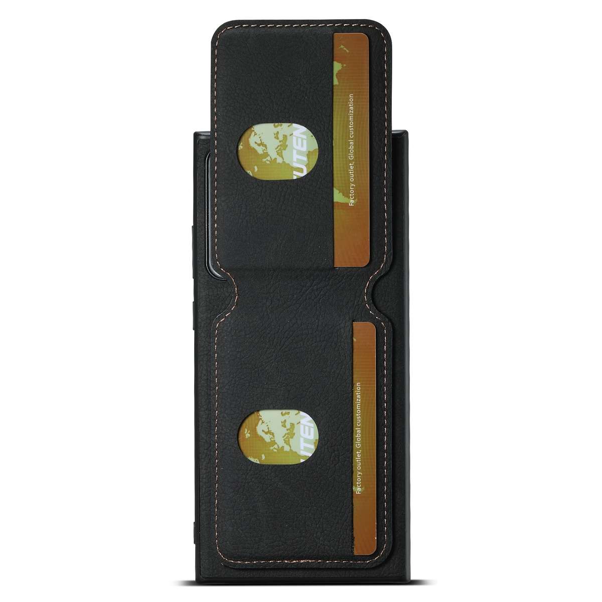 For Samsung Galaxy Note20 Suteni H02 Litchi Leather Card Wallet Stand Back Phone Case(Black)