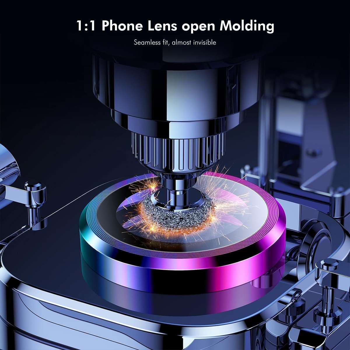 For iPhone 13 Pro / 13 Pro Max ENKAY Hat-Prince AR 9H Rear Lens Aluminium Allo ... (Graphite Grey)
