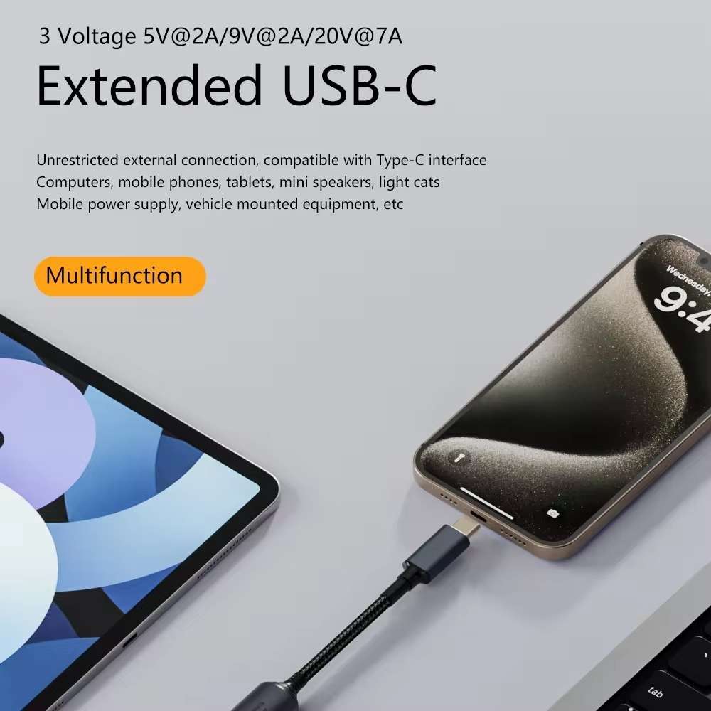 140W Computer Charging Adapter For Lenovo Thinkpad / ThinkB ... (DC 7.9 x 0.9mm to USB-C / Type-C)