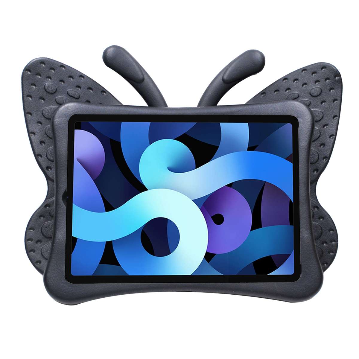 For iPad Pro 11 2025 / 2024 Butterfly Bracket Kids EVA Shockproof Tablet Case(Black)