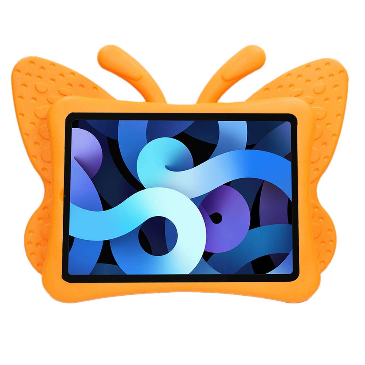 For iPad Pro 11 2025 / 2024 Butterfly Bracket Kids EVA Shockproof Tablet Case(Orange)