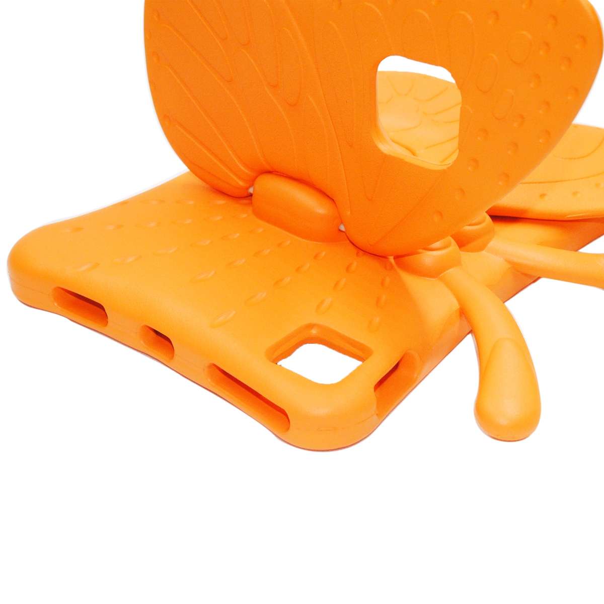 For iPad Pro 11 2025 / 2024 Butterfly Bracket Kids EVA Shockproof Tablet Case(Orange)