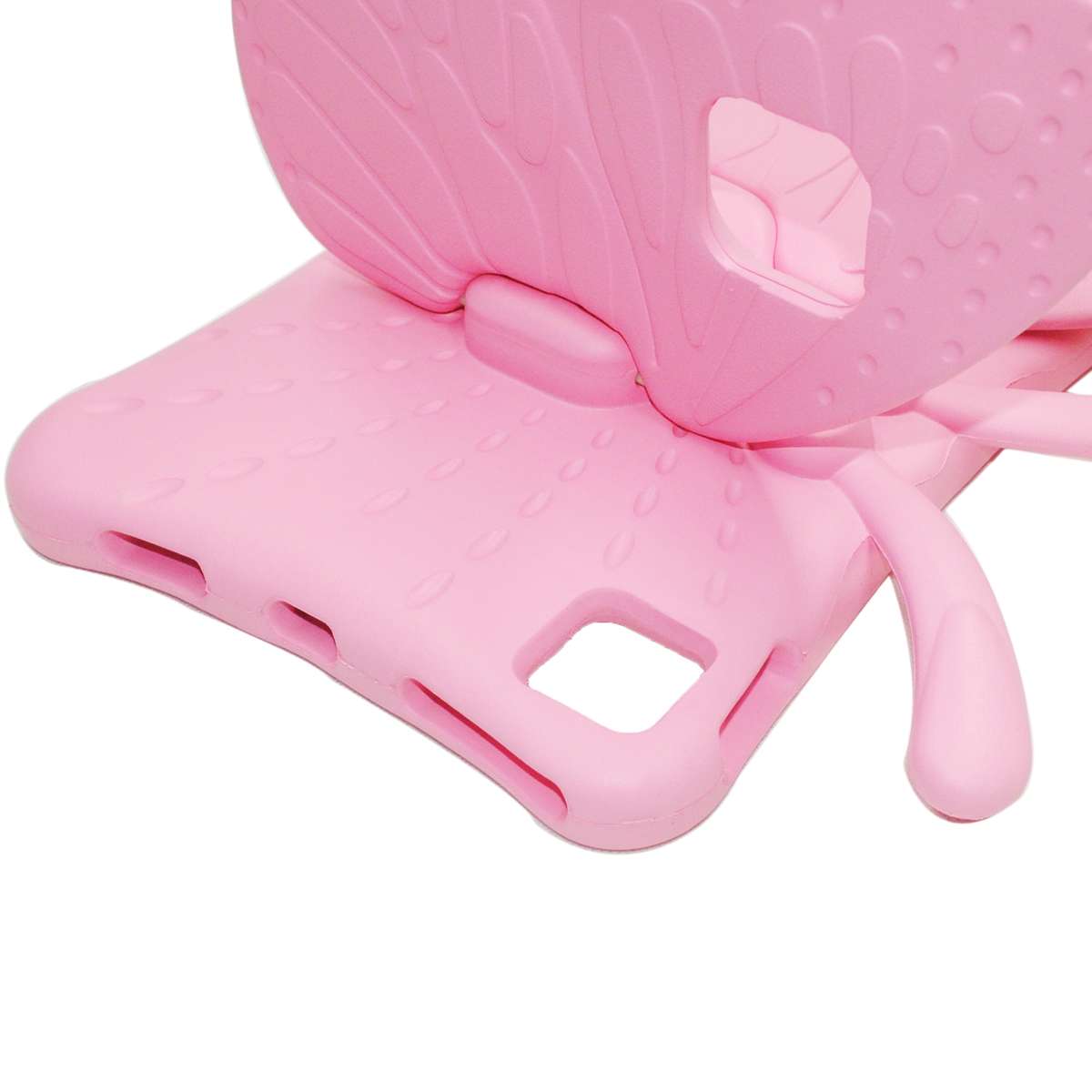For iPad Pro 11 2025 / 2024 Butterfly Bracket Kids EVA Shockproof Tablet Case(Pink)