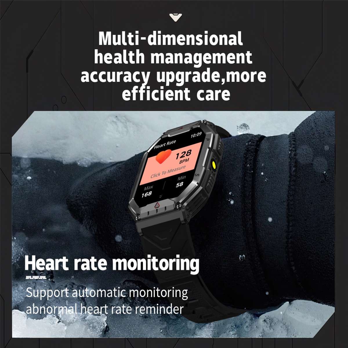 KR82 2.1 inch Color Screen Smart Watch, Support Bluetooth Call / Health Monitoring(Camouflage B