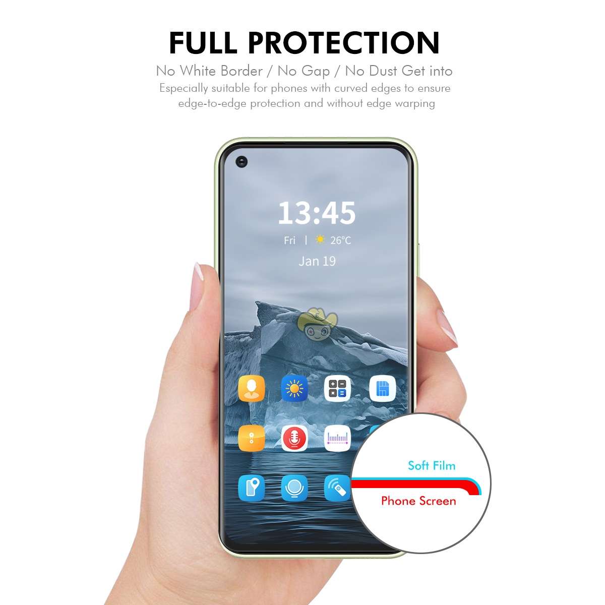 For OPPO Find X5 Lite 5pcs ENKAY Hat-Prince Full Glue Coverage Soft Explosion-proof Hydrogel Film