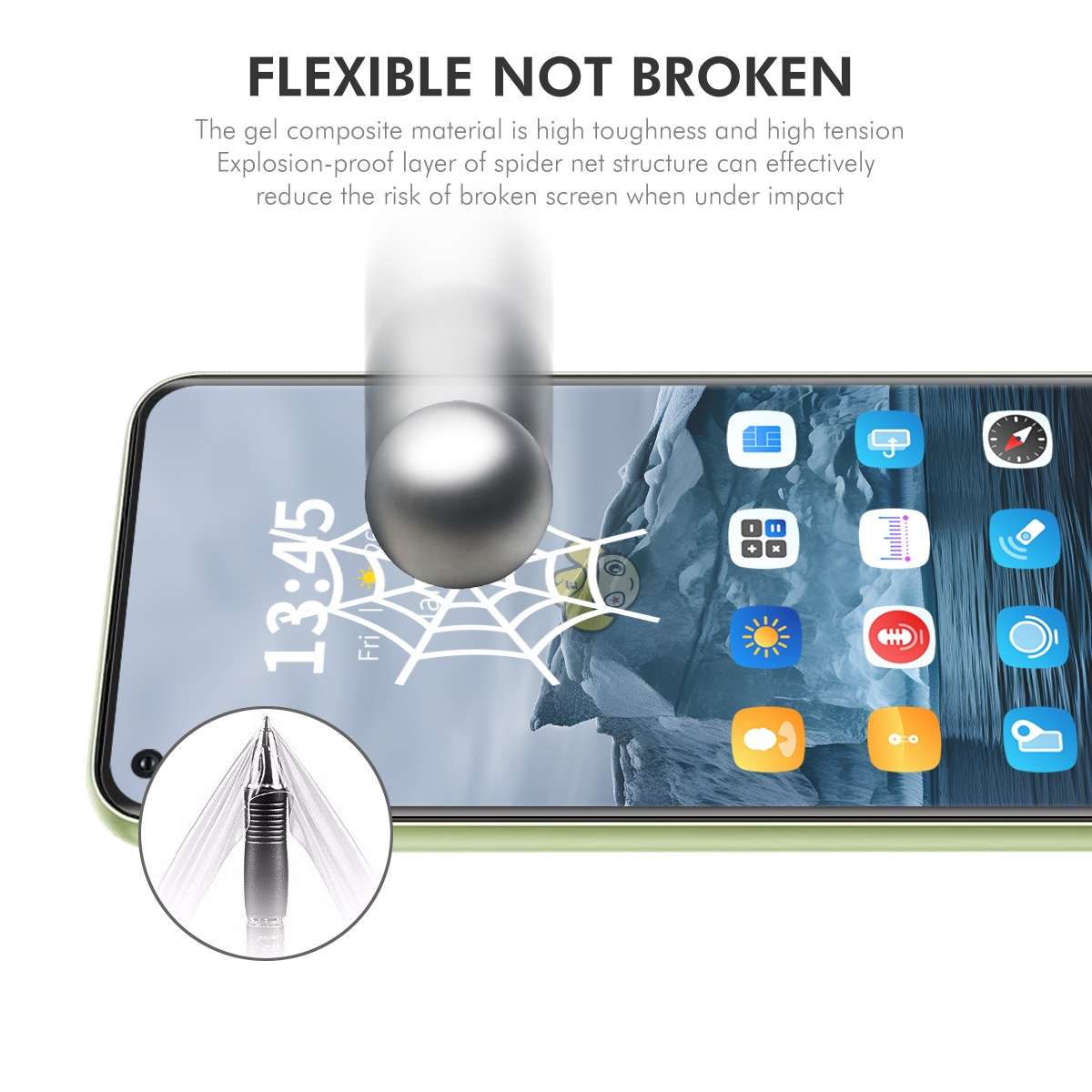 For OPPO Find X5 Lite 5pcs ENKAY Hat-Prince Full Glue Coverage Soft Explosion-proof Hydrogel Film