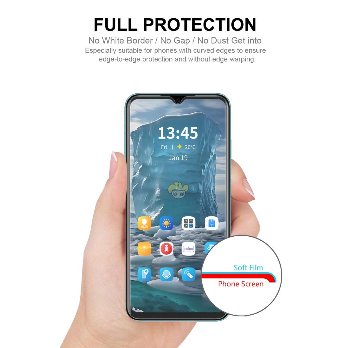 For Honor X5 Plus / X6a 4G 5pcs ENKAY Hat-Prince Full Glue Coverage Soft Explosion-proof Hydrogel