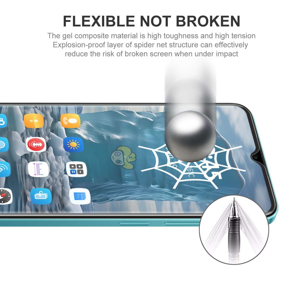 For Honor X5 Plus / X6a 4G 5pcs ENKAY Hat-Prince Full Glue Coverage Soft Explosion-proof Hydrogel