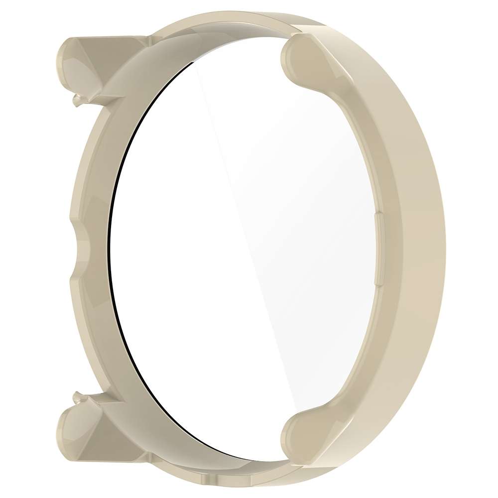 For Suunto Race PC + Tempered Glass Film Integrated Watch Protective Case(Ivory White)