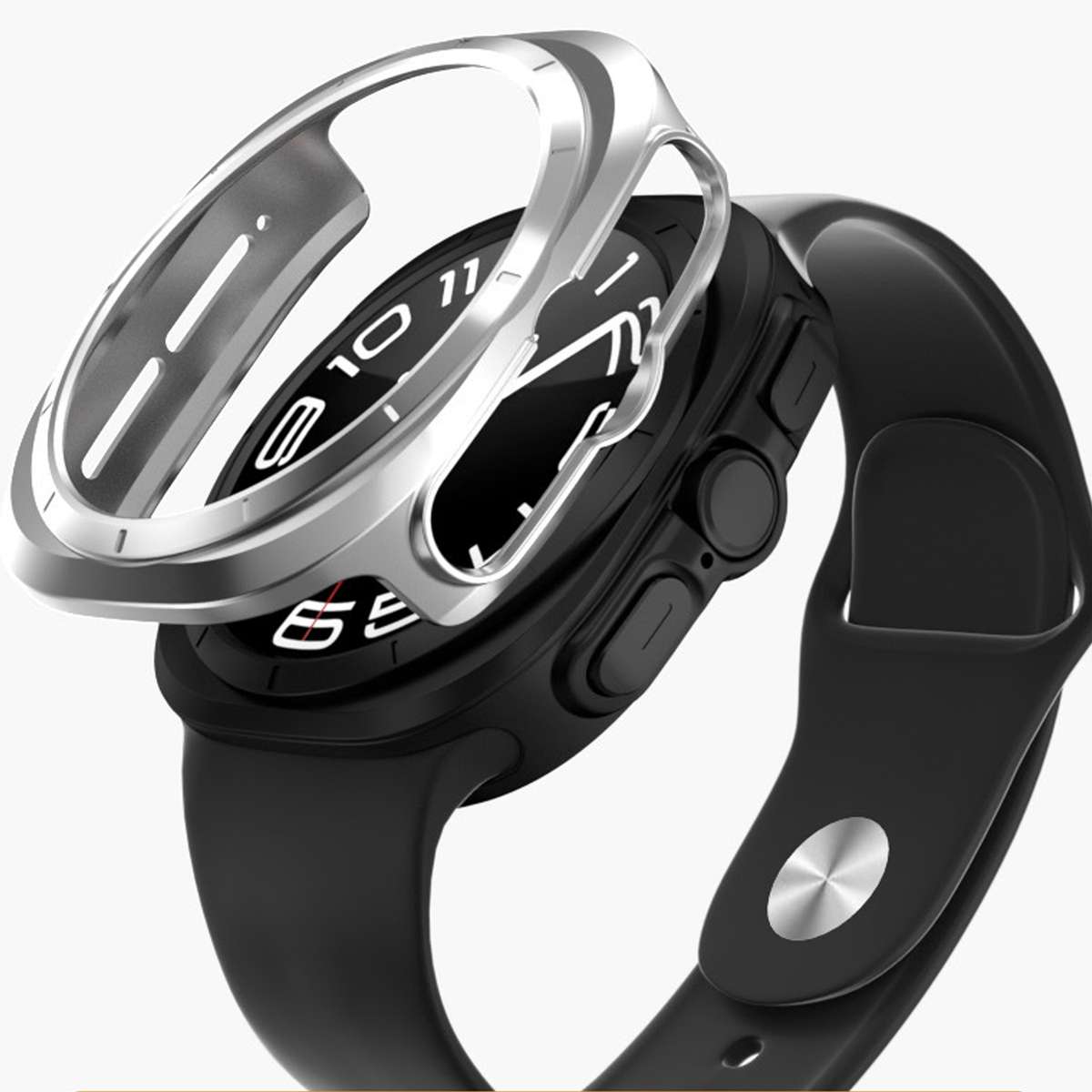 For Samsung Galaxy Watch Ultra 47mm / Ultra 2025 Hollowed PC Watch Protective Case(White)