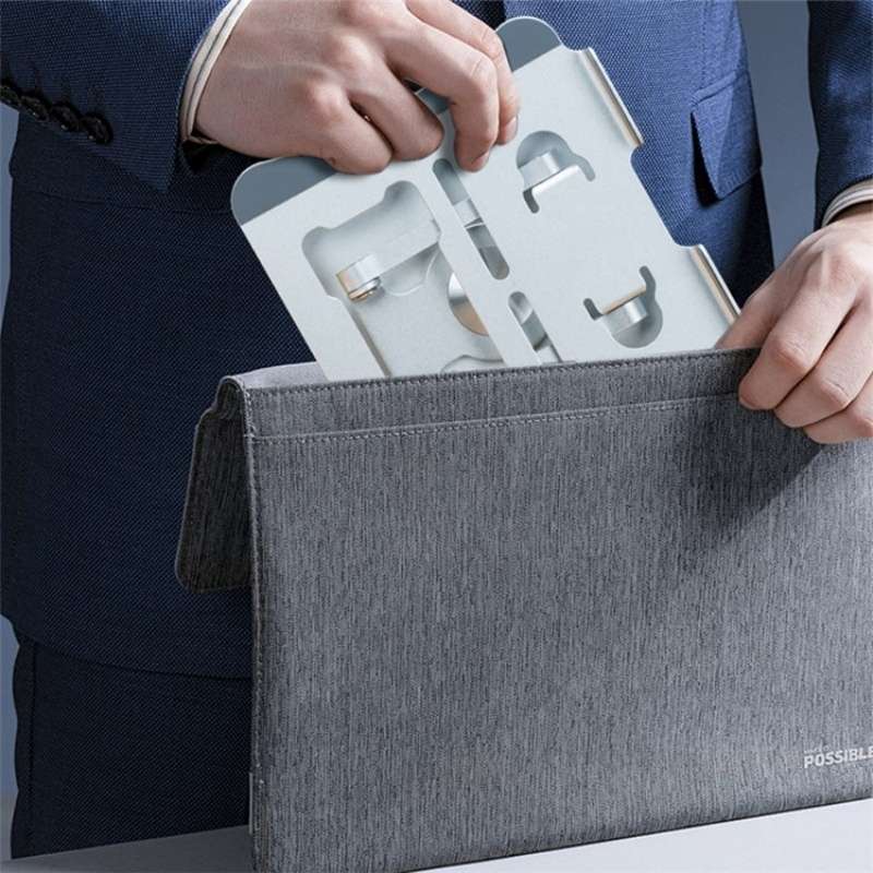 G69 Heat Dissipation Rotatable Notebook Desktop Stand Aluminum Alloy Foldable Laptop Bracket(Black)