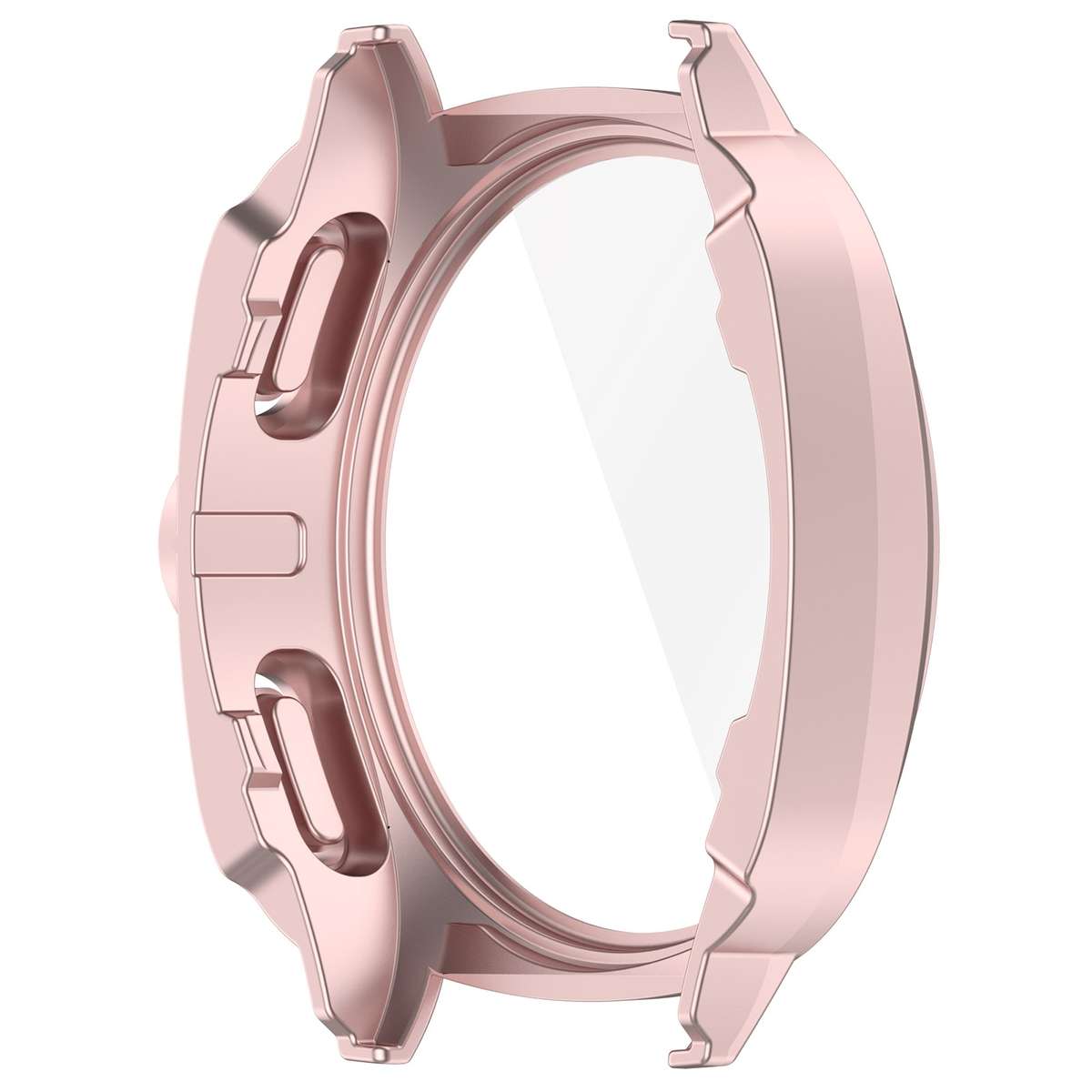 For Sansung Galaxy Watch 7 40mm PC + Tempered Film Integrated Watch Protective Case(Pink)