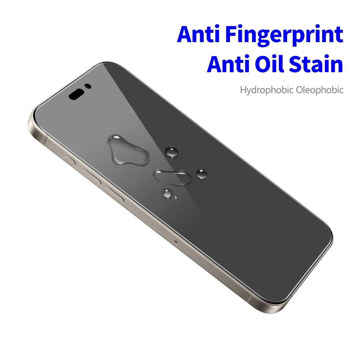 For iPhone 15 Pro 2pcs ENKAY Hat-Prince 28 Degree Anti-peeping Privacy Tempered Glass Film