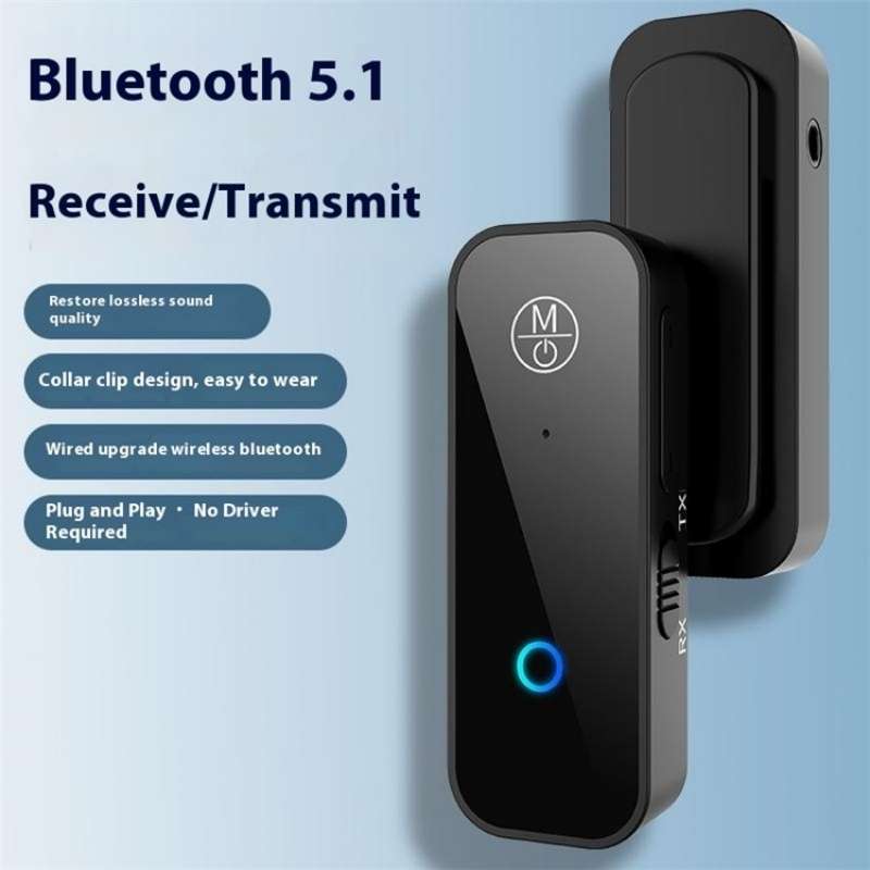 B28 2-In-1 Audio Adapter AUX Connector Bluetooth 5.1 Transmitter Receiver