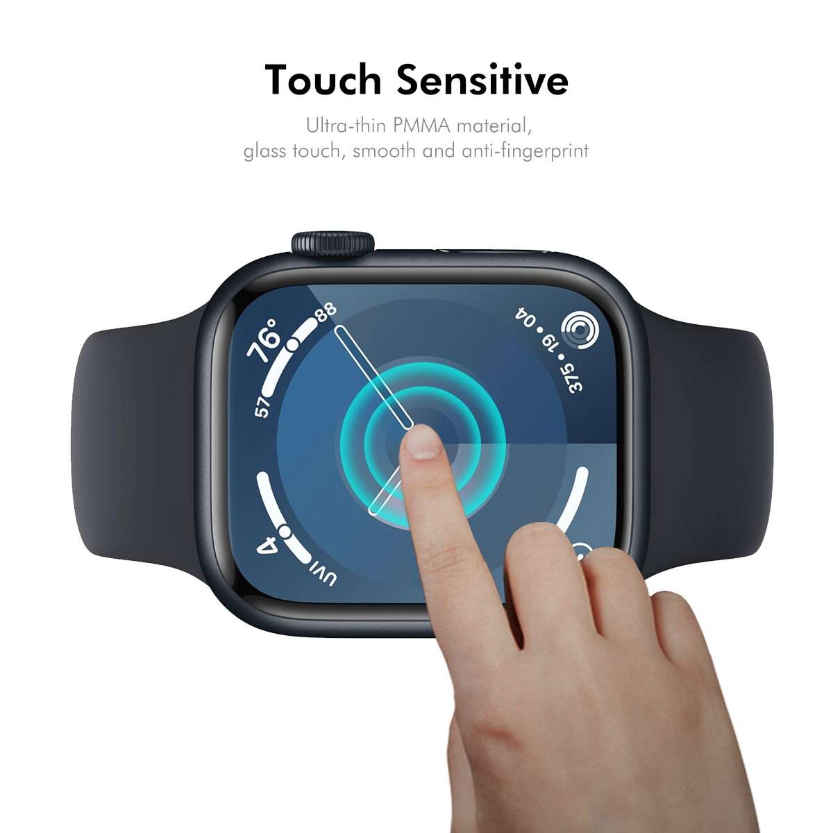 For Apple Watch Series 11 / 10 42mm 2pcs ENKAY 3D Full Coverage Soft PC Edge PMMA HD Screen Film