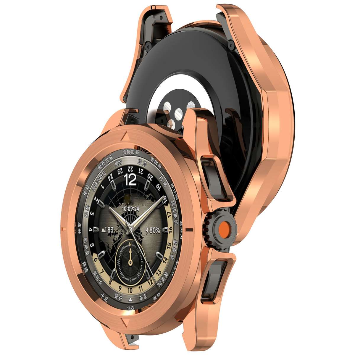 For Xiaomi Watch S4 Sport Electroplated PC Half Coverage Watch Protective Case(Rose Gold)