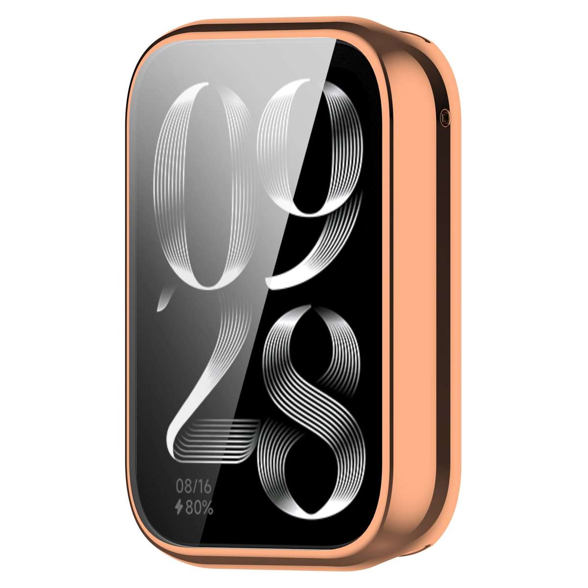 For Xiaomi Mi Band 8 Pro Electroplated Full Coverage TPU Watch Protective Case(Light Gold)