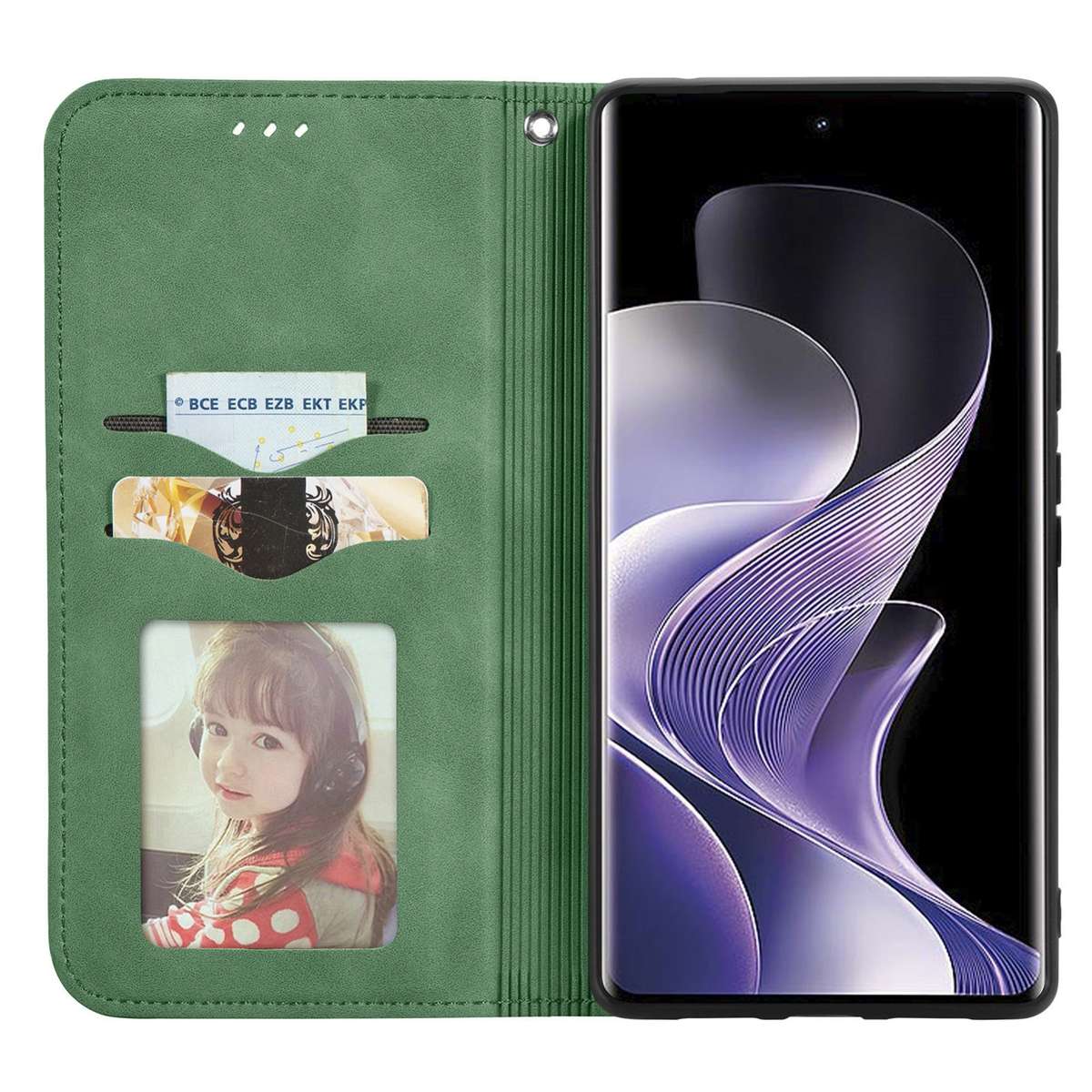 For Xiaomi Redmi Note 14 Pro+ 5G Retro Skin Feel Magnetic Flip Leather Phone Case(Green)