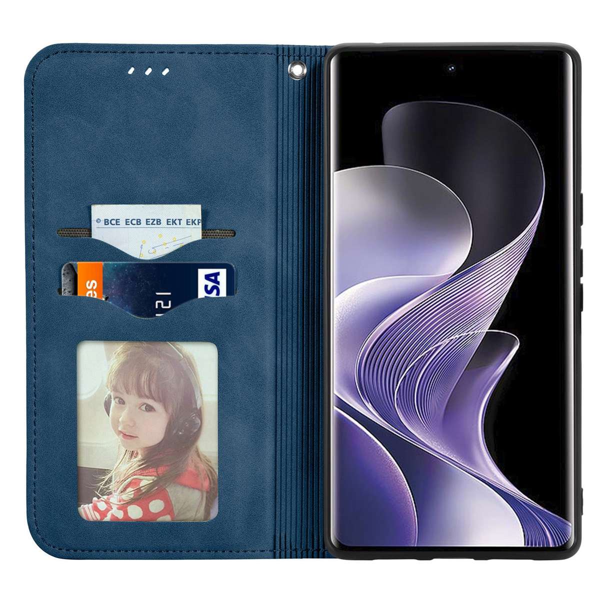 For Xiaomi Redmi Note 14 Pro+ 5G Retro Skin Feel Magnetic Flip Leather Phone Case(Blue)