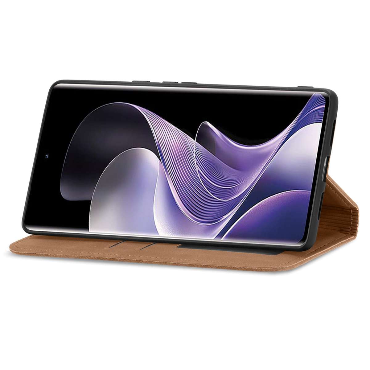 For Xiaomi Redmi Note 14 Pro+ 5G Retro Skin Feel Magnetic Flip Leather Phone Case(Brown)