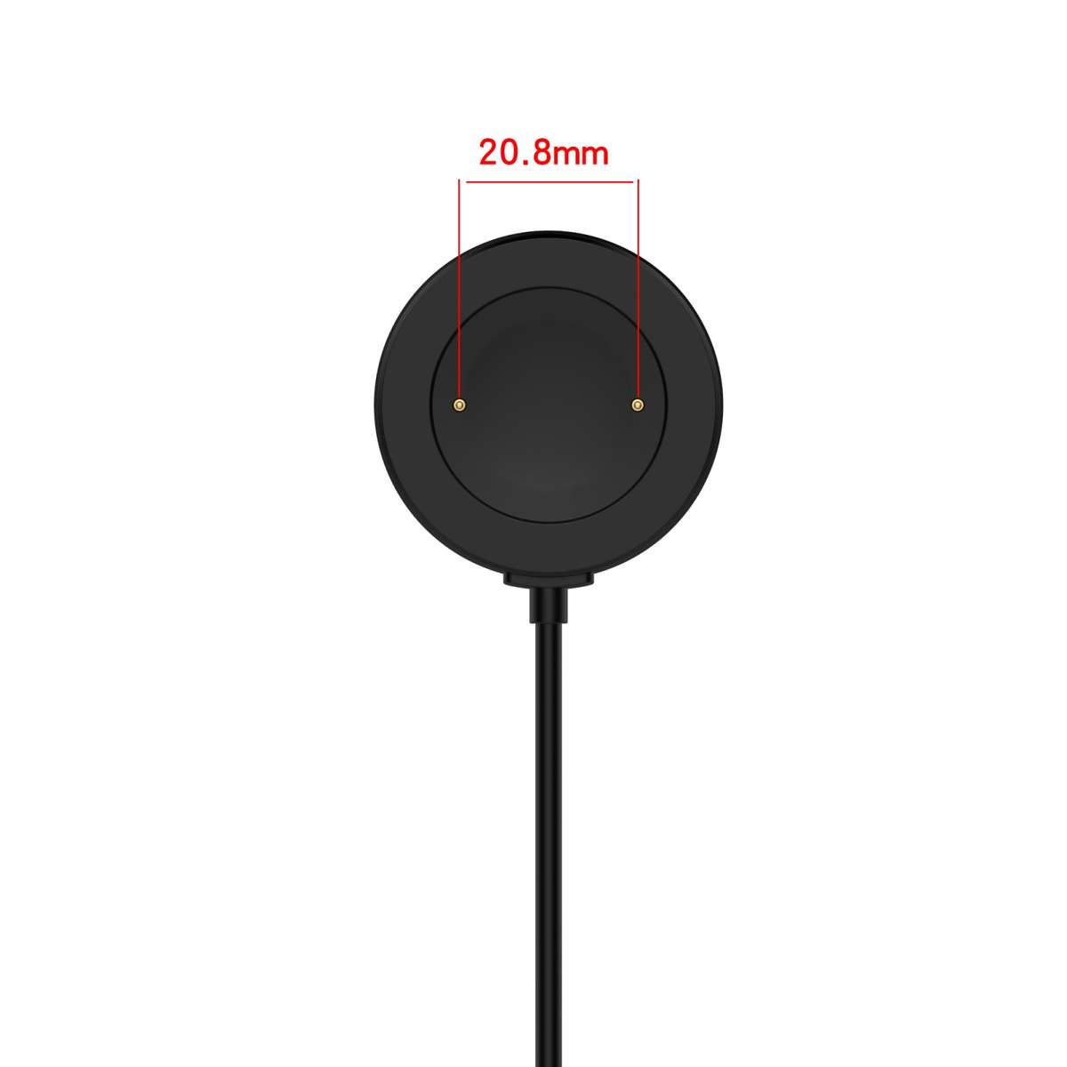 For Honor Watch 5 USB Port Integrated Magnetic Watch Charging Cable(Black)