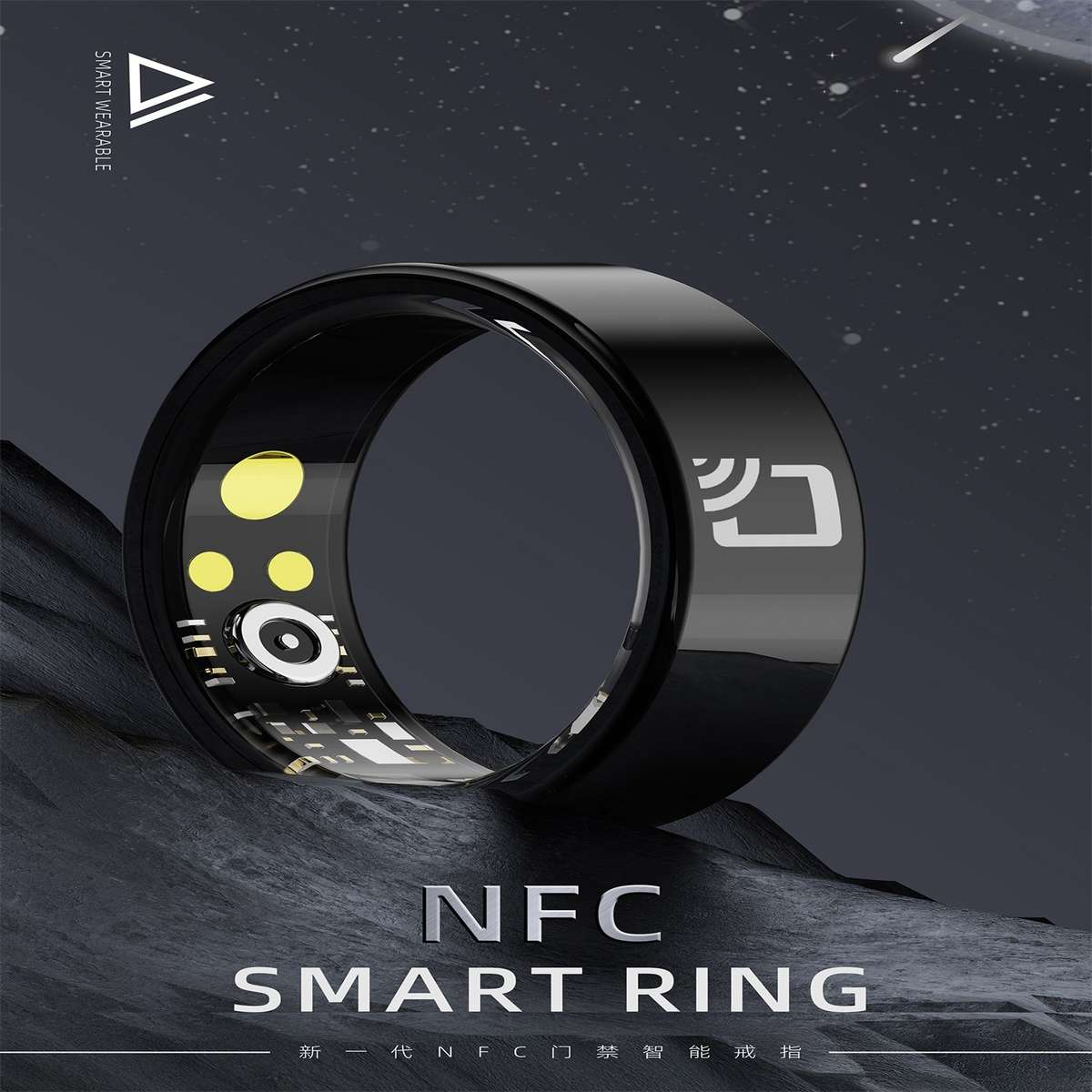 R20 SIZE 13 Smart Ring, Support Heart Rate / Blood Oxygen / Sleep Monitoring / Multiple Sports Modes
