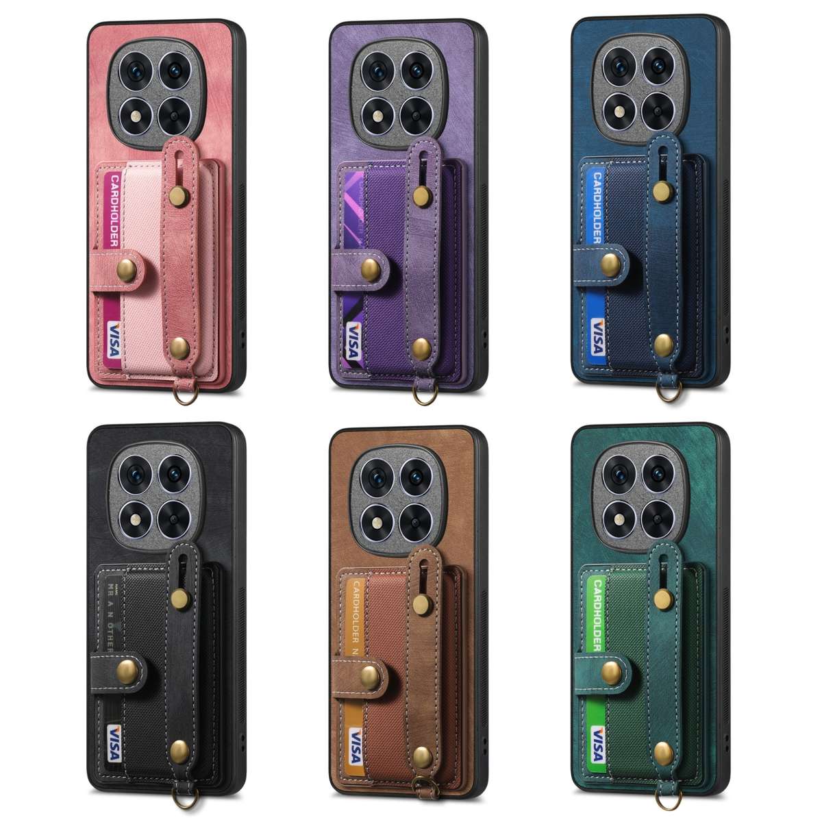 For Xiaomi Redmi Note 14 Pro+ 5G Retro Cross Wristband Wallet Leather Back Phone Case(Green)
