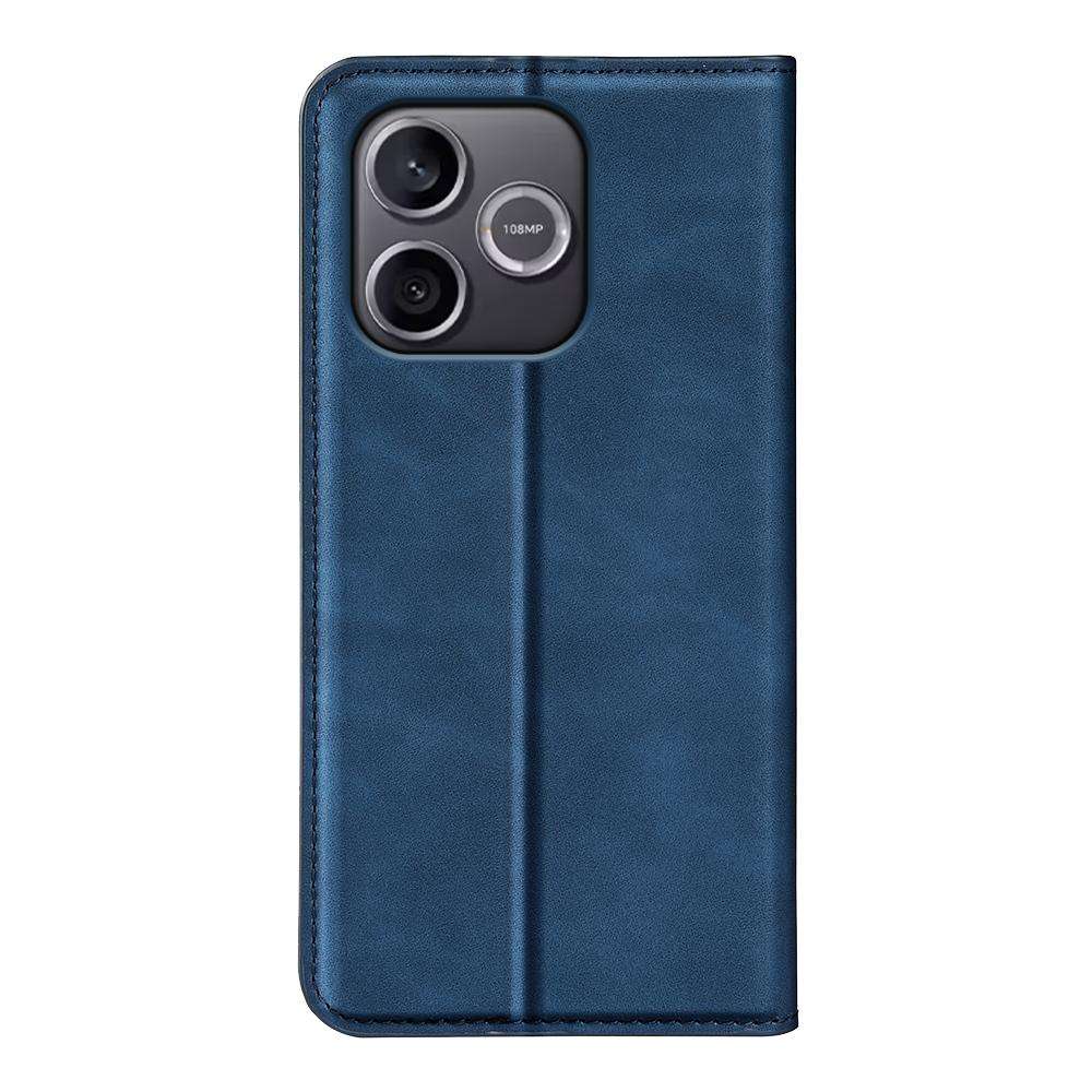 For Honor 600 Lite Global Retro-skin Magnetic Suction Leather Phone Case(Dark Blue)