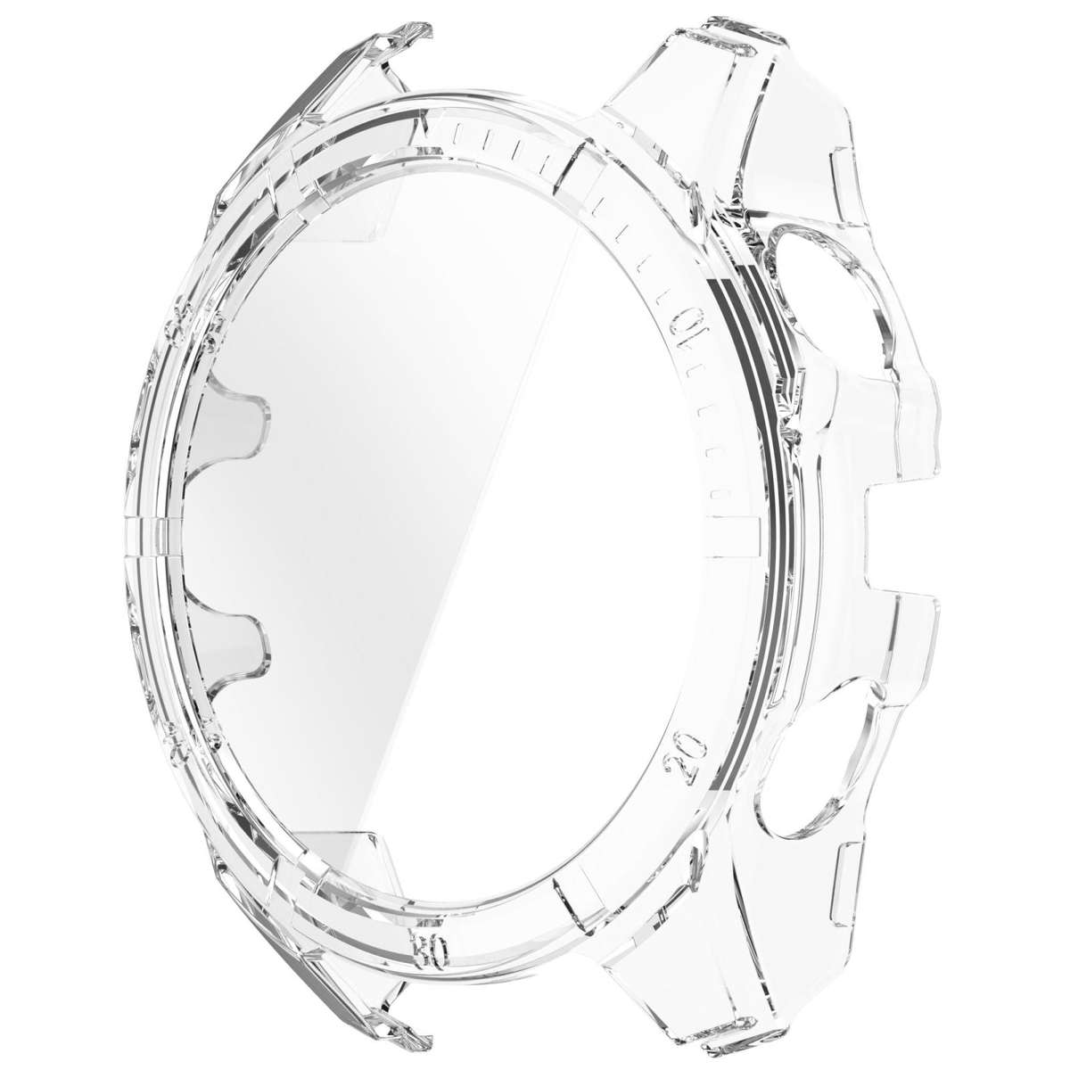 For Garmin Tactix 8 Solar 51mm Tempered Film Integrated PC Watch Protective Case(Transparent)
