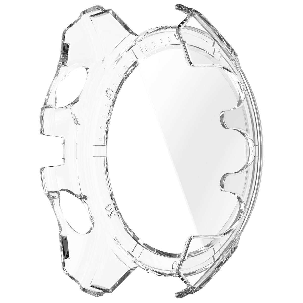 For Garmin Tactix 8 Solar 51mm Tempered Film Integrated PC Watch Protective Case(Transparent)