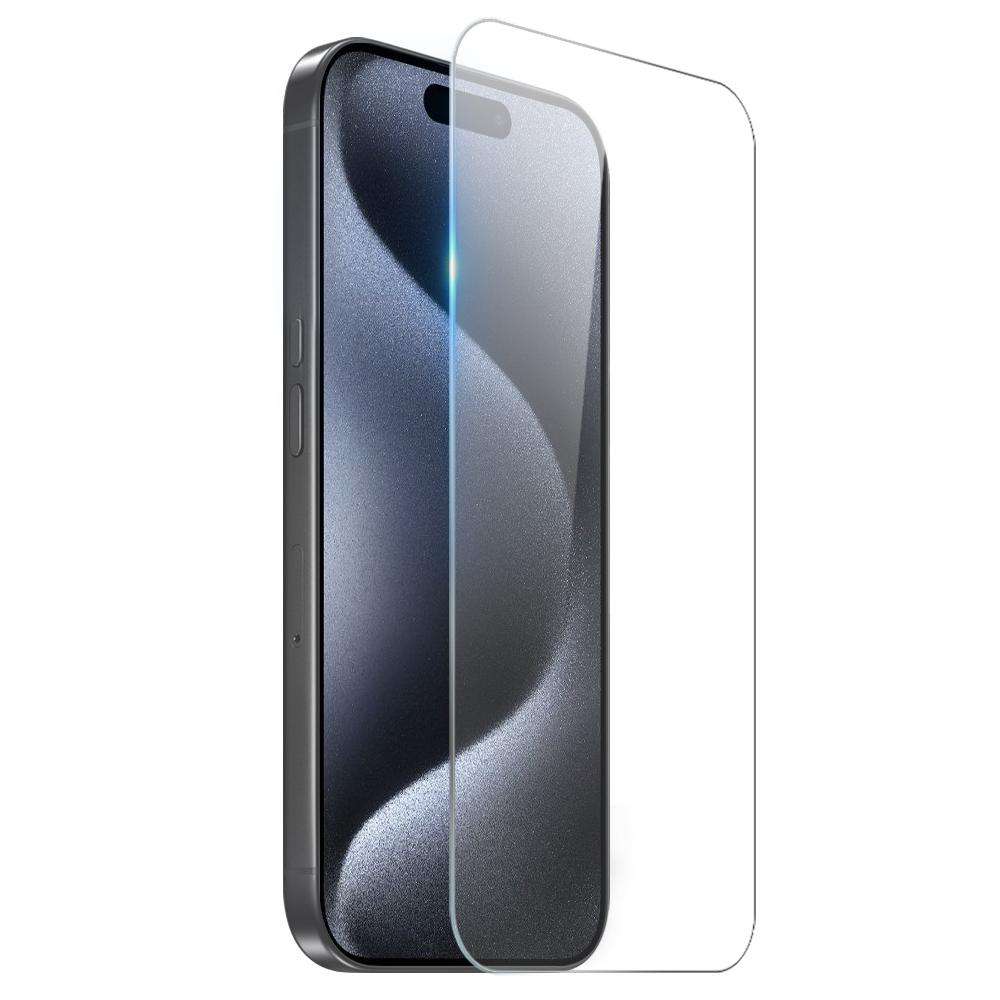 For iPhone 15 Pro Max NORTHJO 3 in 1 TPU Airbag Shockproof Phone Case with Screen Prot ... (Clear)