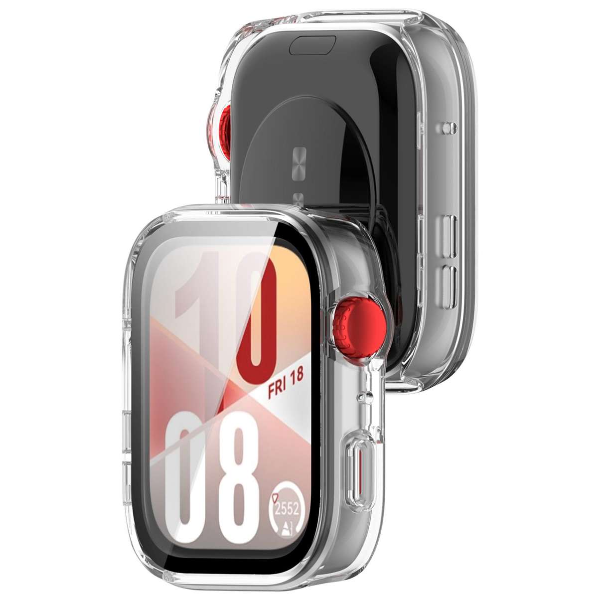 For Huawei Watch Fit 4 Pro Tempered Film Integrated PC Watch Protective Case(Transparent)