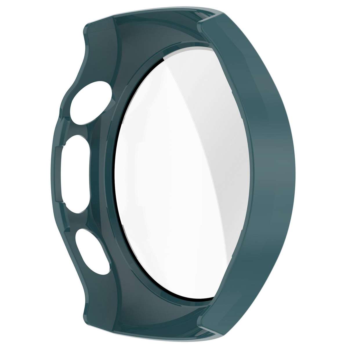 For Huawei Watch 5 42mm Tempered Film Integrated PC Watch Protective Case(Pine Green)