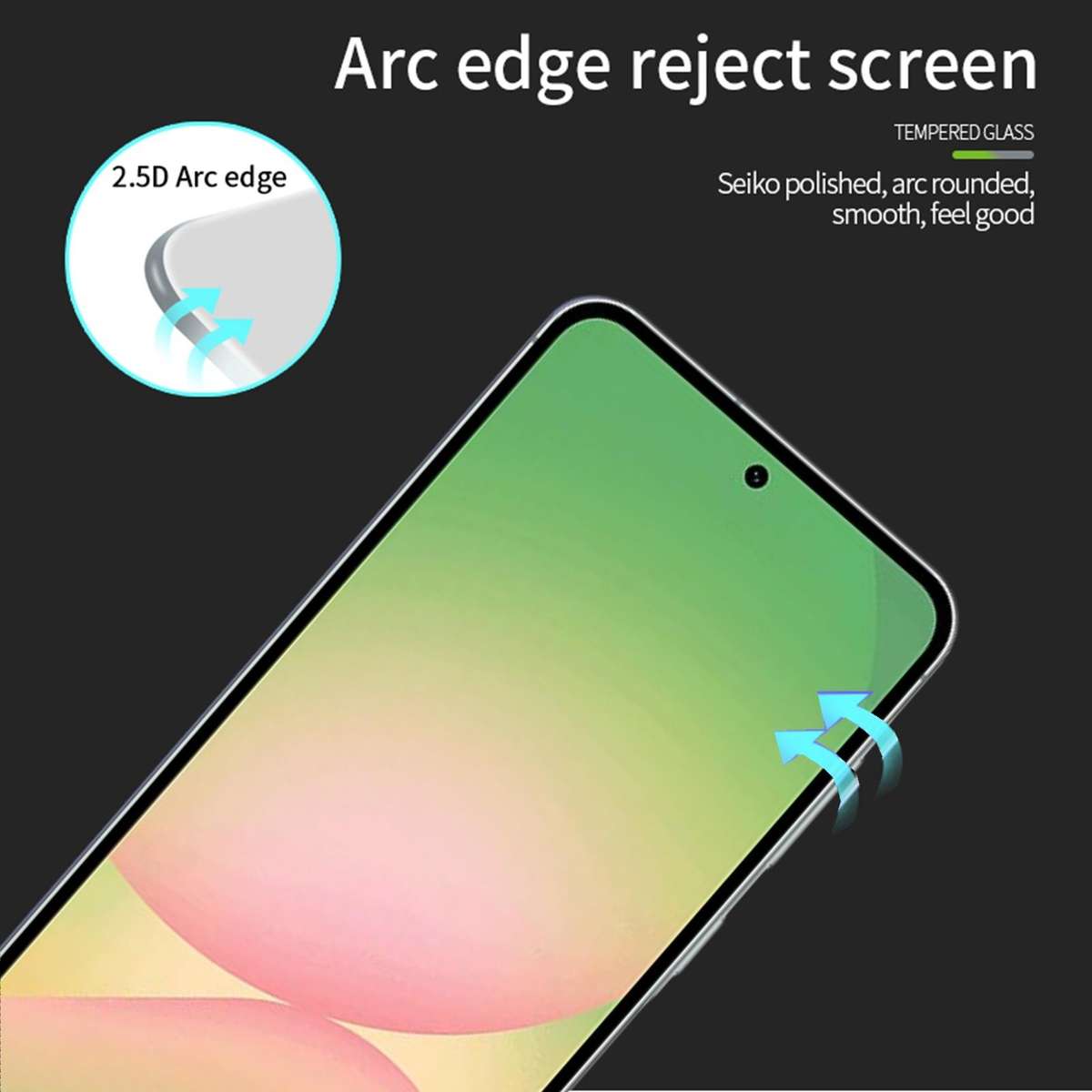For Samsung Galaxy A57 5G MOFI 9H 2.5D Full Screen Tempered Glass Film(Black)
