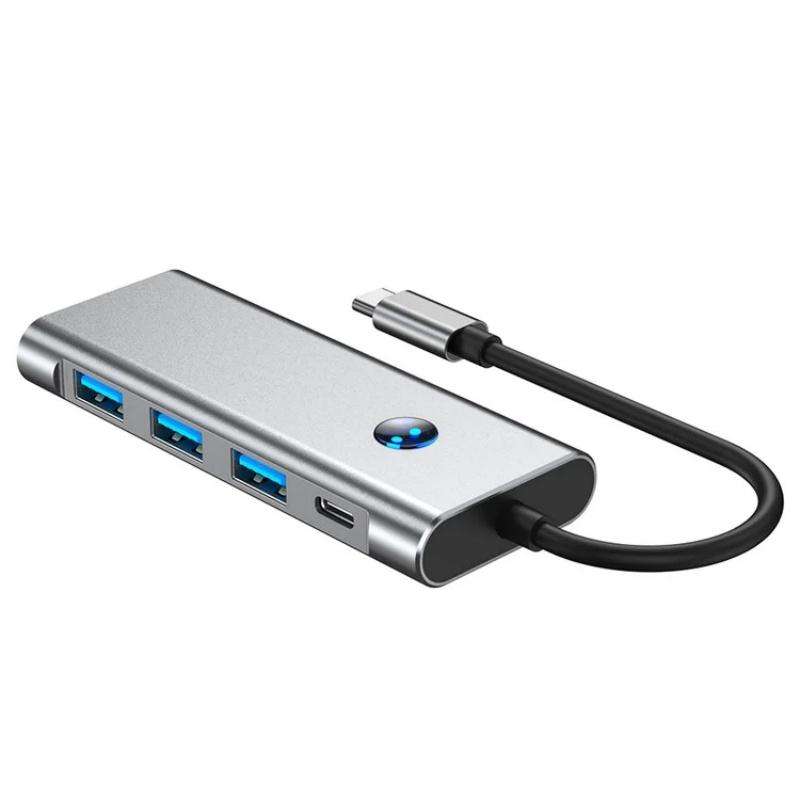 2425 7 In 1 Type-C Hub USB 3.0 PD 100W 4K HD Adapter For Laptops
