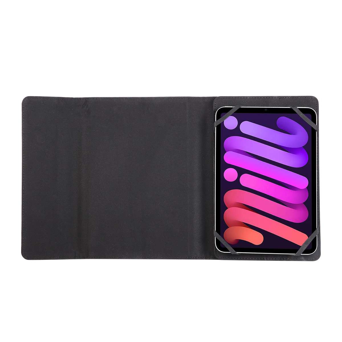 For 7-8 inch Fabric Texture Horizontal Flip Leather Universal Tablet Case(Black)